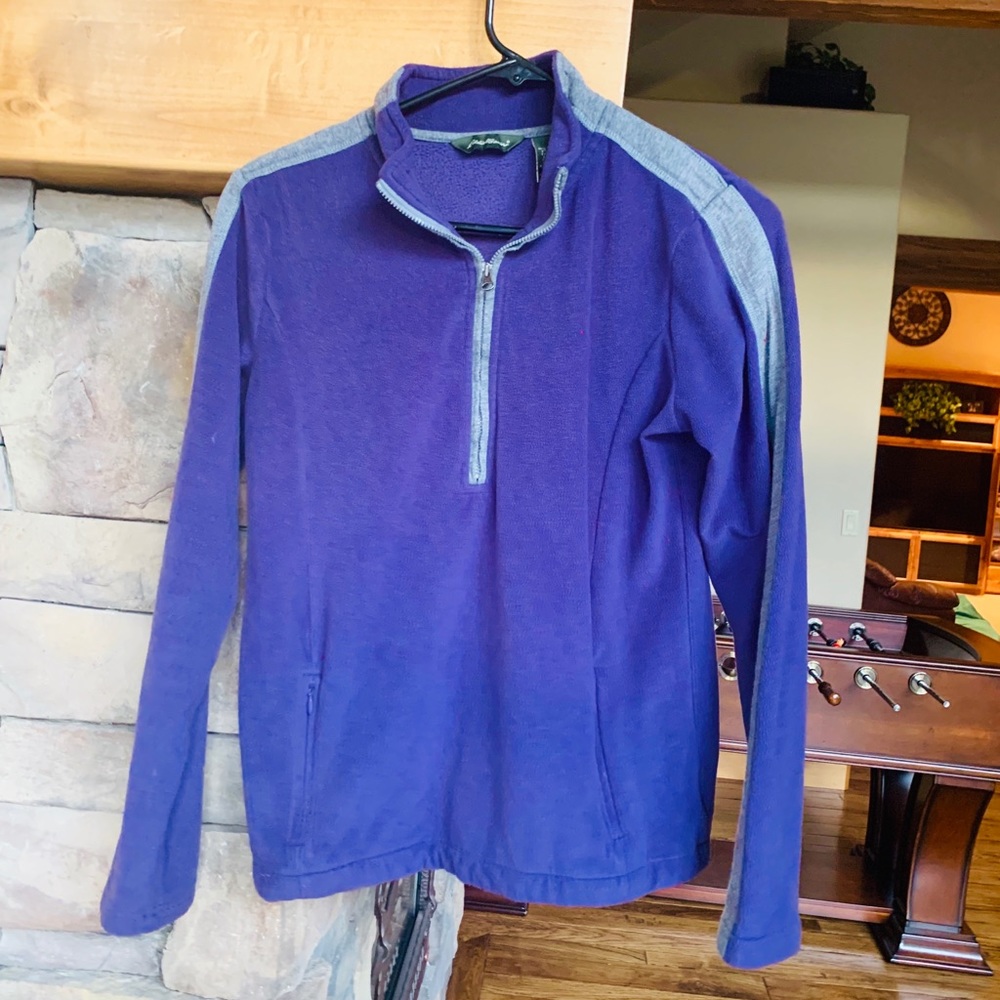 Eddie Bauer pullover zip-up fleece vintage